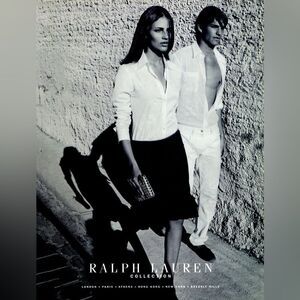 Ralph Lauren Vintage 2000 Collection Black Crepe Ruffle Bow Hem Tulip Skirt